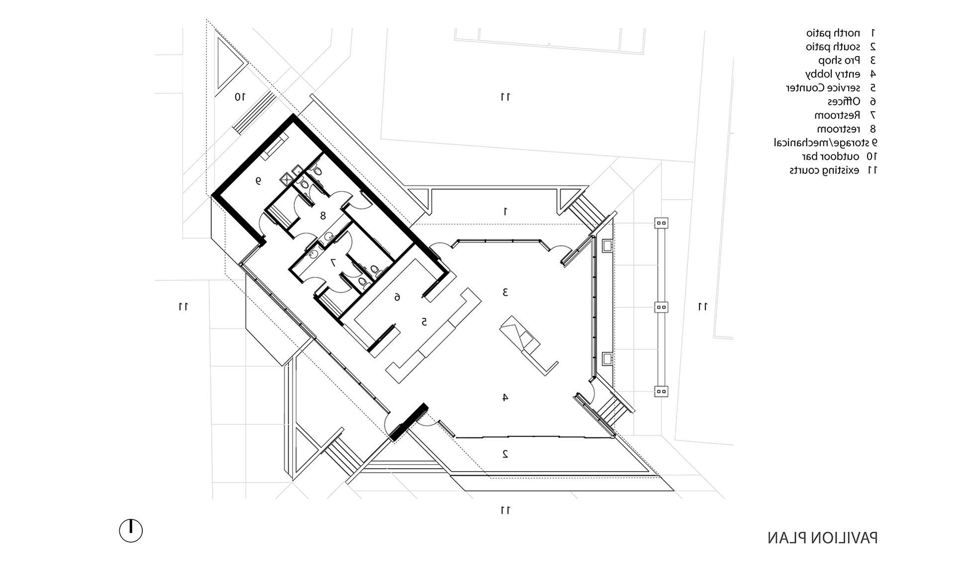 Tennis Pavilion plans